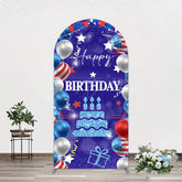 Lofaris National Flag Balloons Sweet Birthday Arch Backdrop